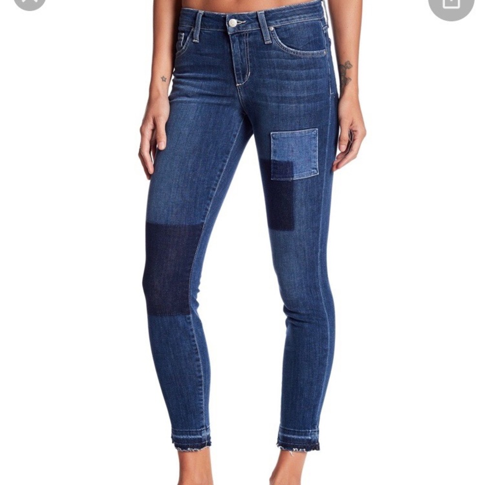 Joe’s jeans patchwork skinny jeans